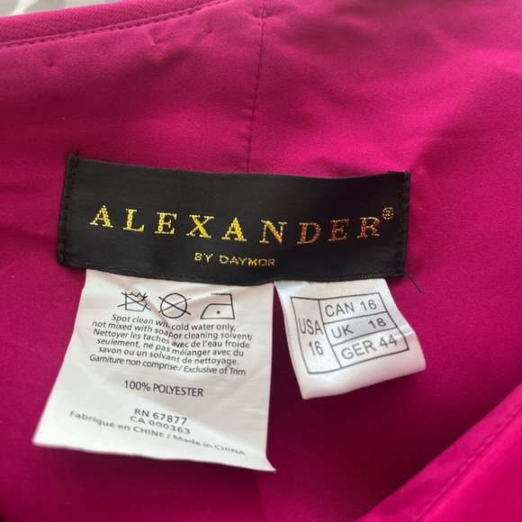 Alexandra by Daymor-asymmetric ruffled waist sheath dress-Must go!! - Picture 3 of 11